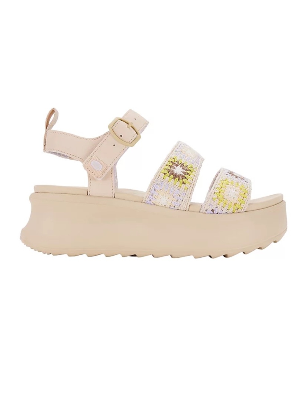 Hey Dude Delray Crochet Platform Sandal